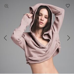 SKIMS FRENCH TERRY CROP HOODIE NWT